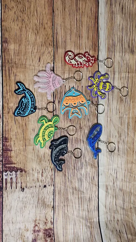 Custom Keychain - Personalized 3D printed keychain